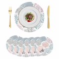 thumbnail image 1 of Coastal Starfish Round 13 Inch Placemats Set of 6, Ocean Multicolor Coral Shell Conch HeatResistant Non Slip Place Mats for Dining Table, Wipeable Braided Kitchen Table Mats for Housewarming, 1 of 9