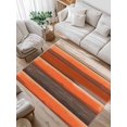 thumbnail image 1 of Coastal Style Area Rug for Bedroom 4x6 Ft Vintage Orange Brown Stripes Wood Grain Super Soft fuzzy Throw Rug Non-Slip Fluffy Plush Indoor Floor Carpet for Living Room Nursery Home Decor, 1 of 8