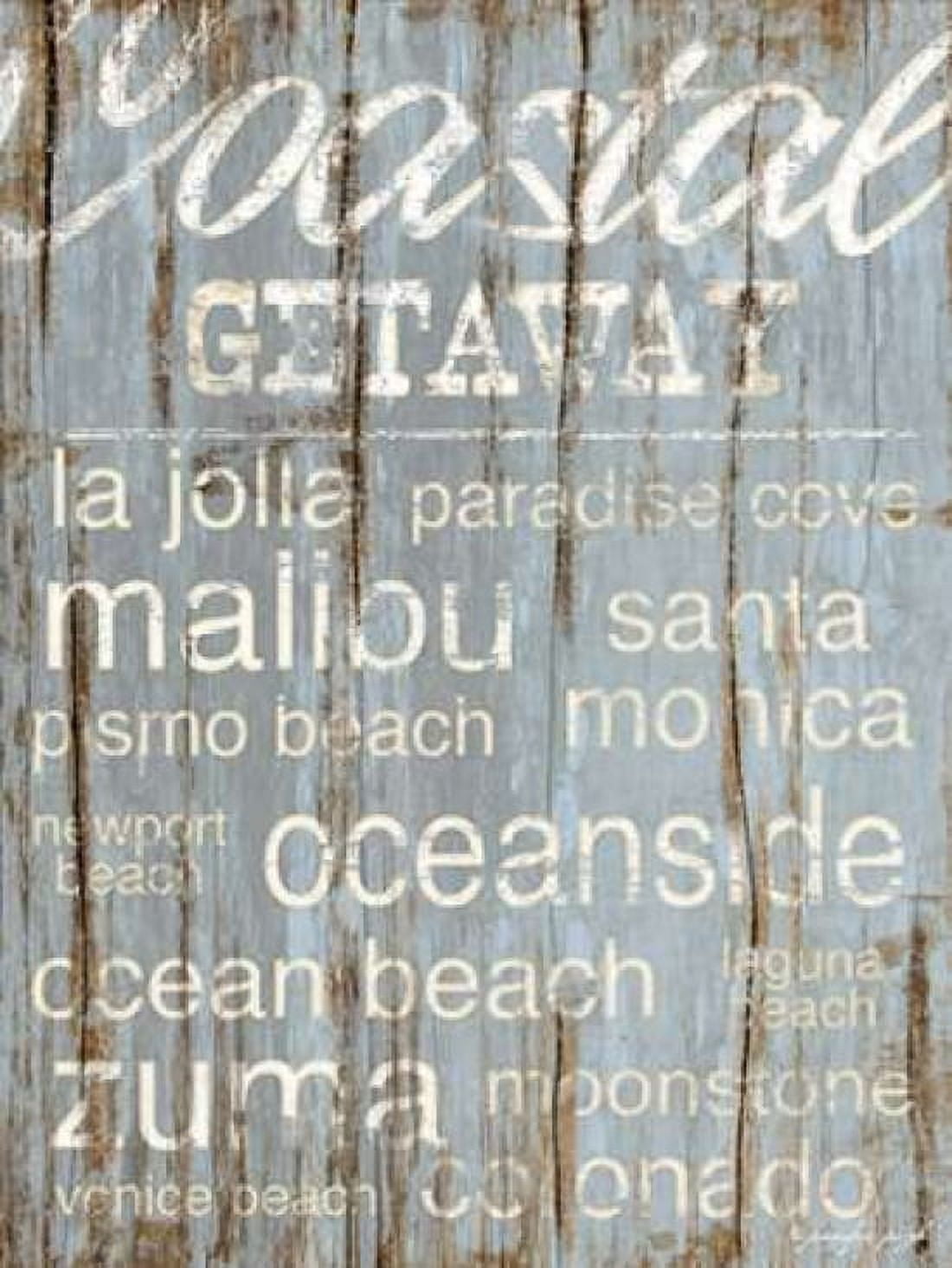 Coastal Subway Art Canvas Art - Jennifer Pugh (18 x 24)