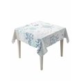 thumbnail image 1 of Coastal Table Cloth, Turquoise Blue Turtle Starfish Coral Jellyfish Waterproof Tablecloth for Square Tables, Reusable Washable Fabric Table Cover for Restaurant Kitchen Dining Tables 54"x54", 1 of 6