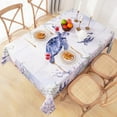 thumbnail image 1 of Coastal Tablecloth, Nautical Table Cloth, Ocean Sea Turtle Table Cover, Blue Grass Tablecloths, Spring Summer Waterproof Washable Table Covers for Kitchen Dining Table, 60 x 84 Inch, 1 of 6
