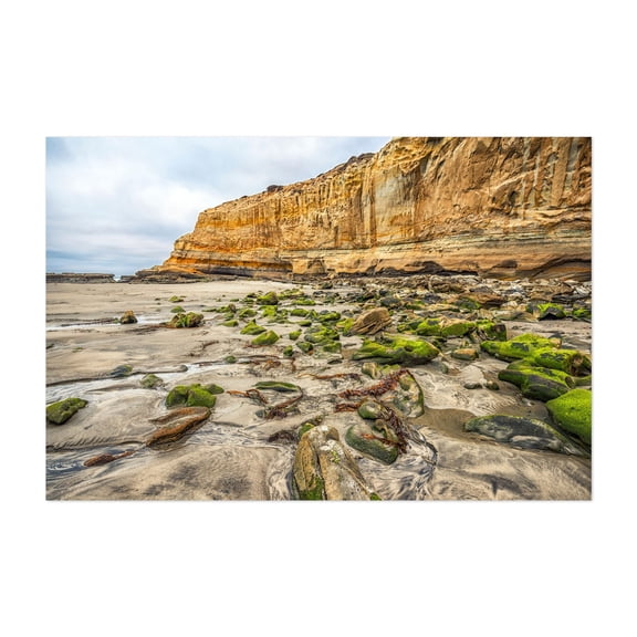 Coastal Tapestry - California Photography Unframed Wall Art Print 12 x 18 inches