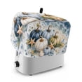 thumbnail image 1 of Coastal Thanksgiving Toaster Cover 4 Slice, Fall Blue Green Pumpks Beach Starfish Dustproof Bakeware Oven Protector with Top Hook, Waterproof Small Kitchen Appliance Toasters Dust Cover, 12"x11"x8", 1 of 9