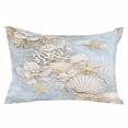 thumbnail image 1 of Coastal Throw Pillow Cover 20 x 30 Inch Decorative Pillow Cover Beach Summer Nautical Starfish Coral Lumbar Pillowcase Seasonal Rectangle Cushion Case for Couch Sofa Bed Living Room, 1 of 7