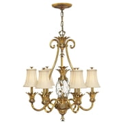 Coastal Traditional Seven Light Chandelier-Burnished Brass Finish Bailey Street Home 81-Bel-2999330