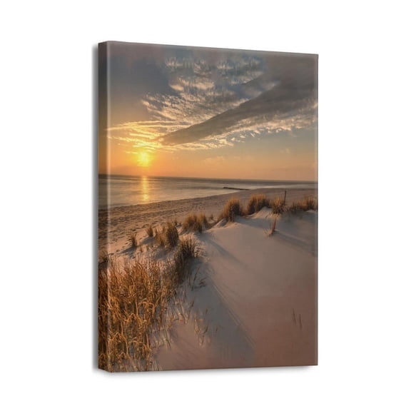 Coastal Tranquility Framed Beach Pictures Wall Art for Bathrooms, Modern Seacoast Theme Décor for Bedroom & Kitchen, Stunning Ocean Artwork Wall Decoration, Ideal Home Accent, 12''x16'' Size.