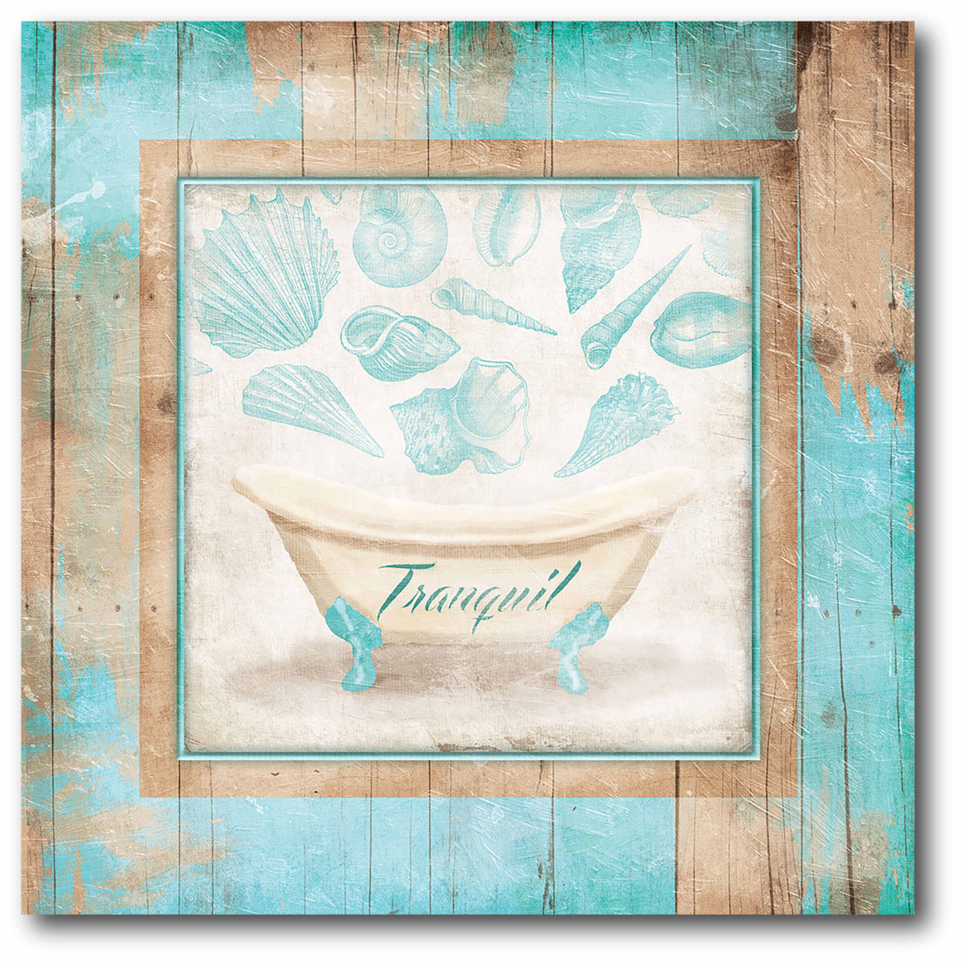 Coastal Tranquility II Gallery-Wrapped Canvas Wall Art, 16x16