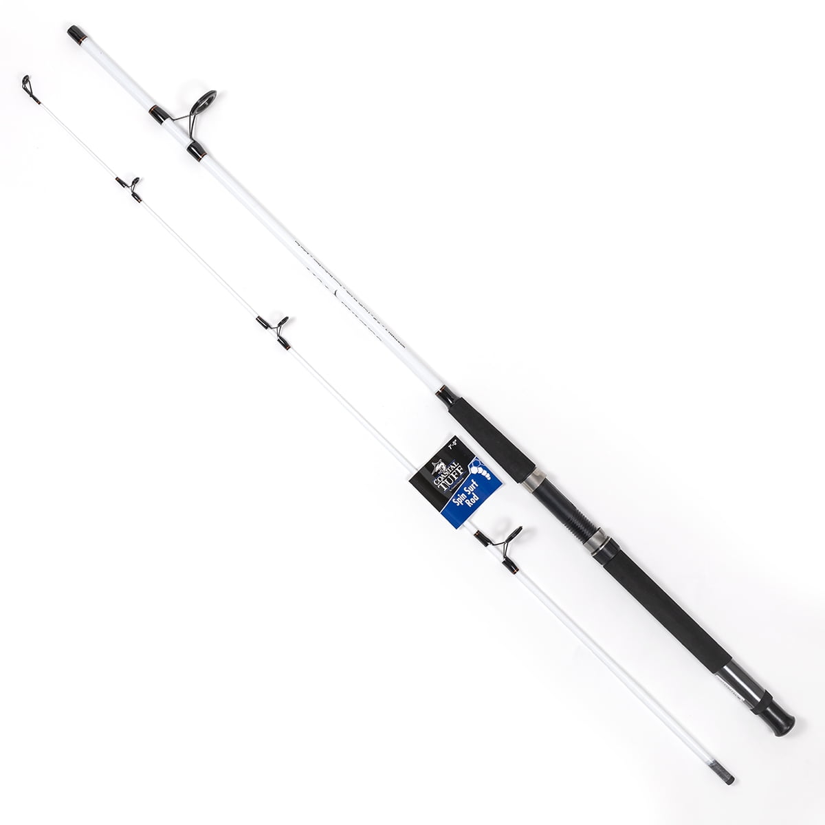 Coastal Tuff Spin N' Surf 7' Saltwater Fishing Rod, White
