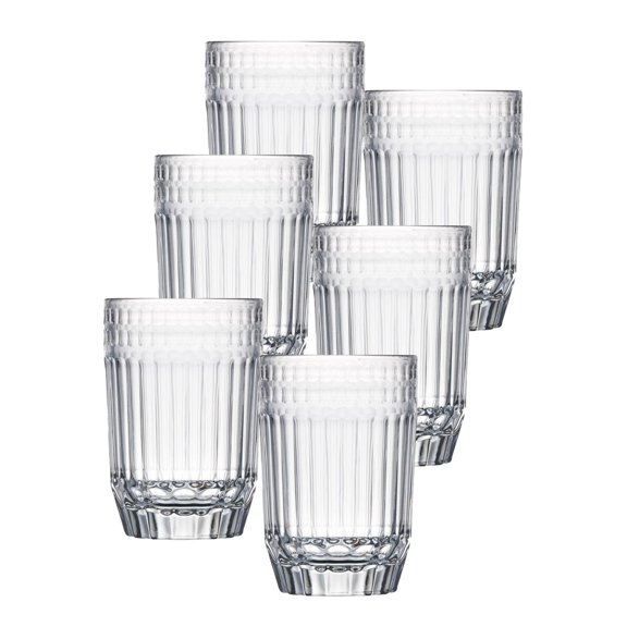Coastal Tumbler, 10 oz, Set of 6, Elegant Glassware for Formal and Casual Entertaining