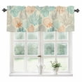 thumbnail image 1 of Coastal Turquoise Kitchen Valances for Windows 60x18 Inch Kitchen Curtains Valances Rod Pocket Ocean Coral Starfish Shell Modern Sea Bathroom Window Valances for Window Treatment Decor, 1 of 6