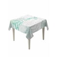 thumbnail image 1 of Coastal Turquoise Table Cloth, Coral Starfish Jellyfish Seahorse Waterproof Tablecloth for Square Tables, Reusable Washable Fabric Table Cover for Restaurant Kitchen Dining Tables 54"x54", 1 of 6