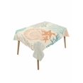 thumbnail image 1 of Coastal Turquoise Table Cloth, Ocean Coral Starfish Shell Modern Sea Waterproof Tablecloth for Rectangle Tables, Reusable Washable Fabric Table Cover for Restaurant Kitchen Dining Tables 60"x102", 1 of 6