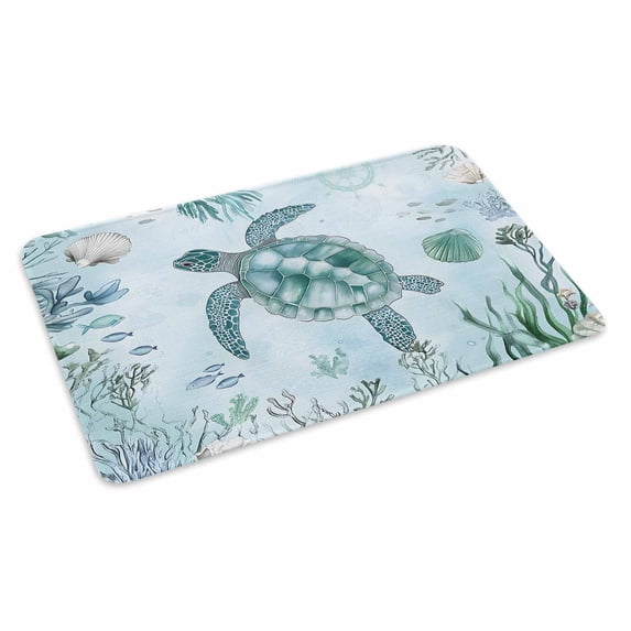 Coastal Turtle Doormat Outdoor Entrance 18