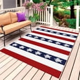 thumbnail image 1 of Coastal Turtle Outdoor Rug for Patio/Deck/Porch, Non-Slip Large Area Rug 6 x 9 Ft, Red Stripe Black White Geometric Ocean Indoor Outdoor Rugs Washable Area Rugs, Reversible Camping Rug Carpet Runner, 1 of 8