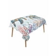 thumbnail image 1 of Coastal Turtle Rectangle Tablecloth, Ocean Starfish Coral Nautical Octopus Waterproof & StainResistant Tablecloth, Washable Oil-proof Table Cover for Dining/Party/Wedding/Camping/Buffet 52x70 In, 1 of 9