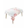 thumbnail image 1 of Coastal Turtle Table Cloth, Orange Red Coral Green Jellyfish Starfish Waterproof Tablecloth for Rectangle Tables, Reusable Washable Fabric Table Cover for Restaurant Kitchen Dining Tables 60"x84", 1 of 6