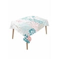 thumbnail image 1 of Coastal Turtle Table Cloth, Teal Green Ocean Coral Starfish Jellyfish Waterproof Tablecloth for Rectangle Tables, Reusable Washable Fabric Table Cover for Restaurant Kitchen Dining Tables 60"x102", 1 of 6