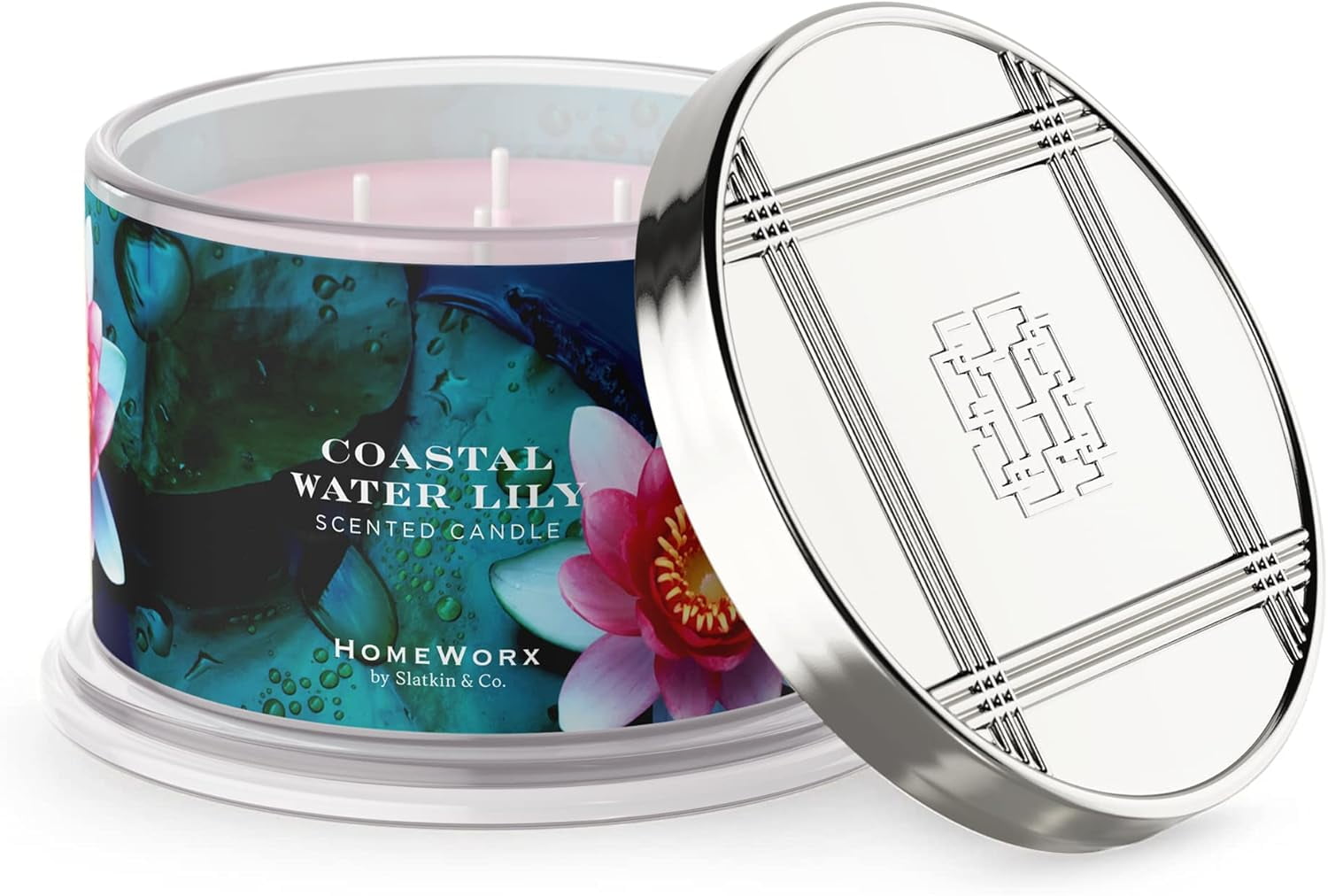 Coastal Water Lily Scented Candle with Floral Fragrance