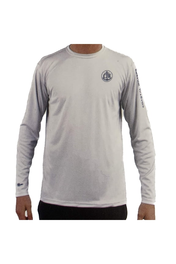 Supply Co. Men's UPF 40+ Long Sleeve Performance Sun Protection Tee (White, Medium)
