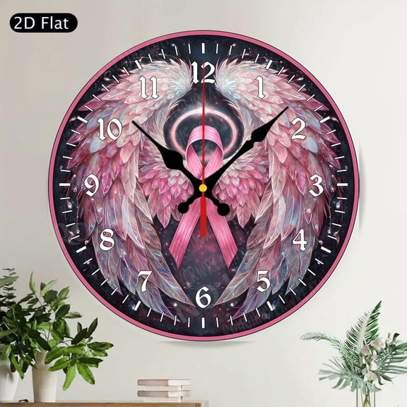 Coastal Welcome Seashells Round Wall Clock Silent Ocean Beach Decor for Home