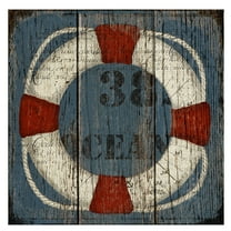 Coastal Wheel by Beth Albert Wrapped Canvas Art Print