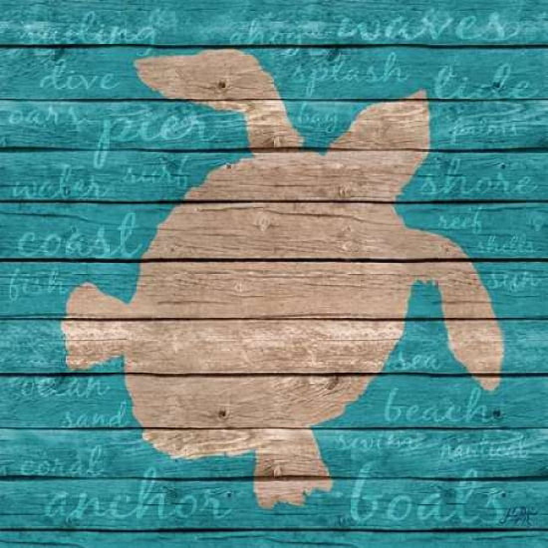 Coastal Wonder Border II Canvas Art - Julie DeRice (24 x 24)