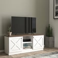 thumbnail image 1 of Coastal Wood Base TV Stand | For 80 - 89 Inches TV and More | Durable Wood Material | Resolves Storage Mess, 1 of 3