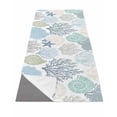 thumbnail image 1 of Coastal Yoga Towel for Hot Yoga Non Slip, Summer Beach Nautical Coral Starfish Yoga Mat Towel Absorbent Yoga Sweat Towels Microfiber Hot Yoga Blanket for Bikram Pilates 26"x74", 1 of 7