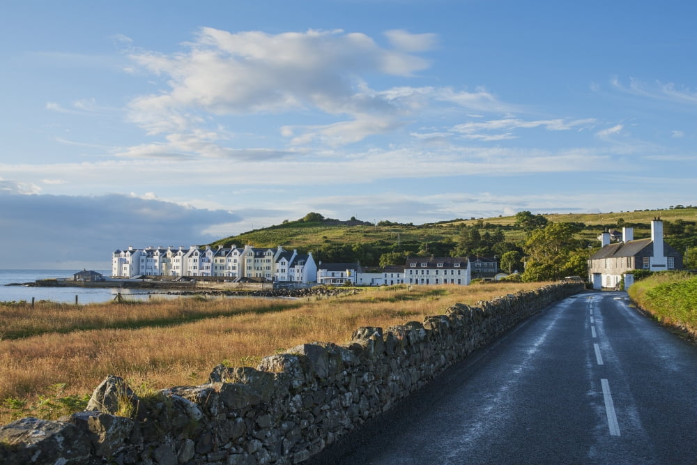 Coastal village of Cushendun Glens of Antrim County Antrim Ireland Canvas Art - Carl Bruemmer Design Pics (19 x 12)