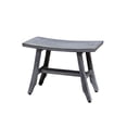 thumbnail image 1 of CoastalVogue® Satori® 24" Teak Wood Shower Bench in Antique Gray Finish, 1 of 7