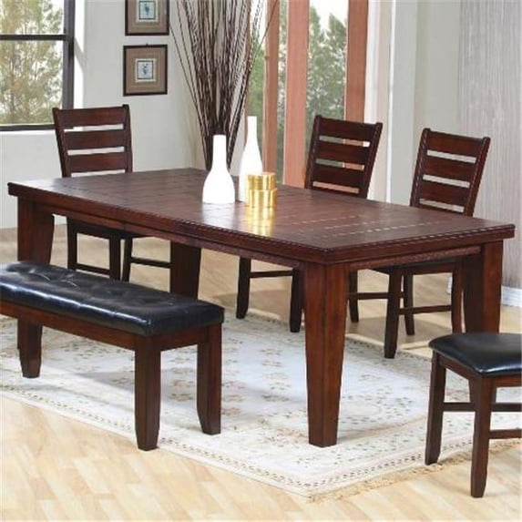 Coaster 101881 Imperial Rectangular Dining Table with 18'' Leaf by Coaste
