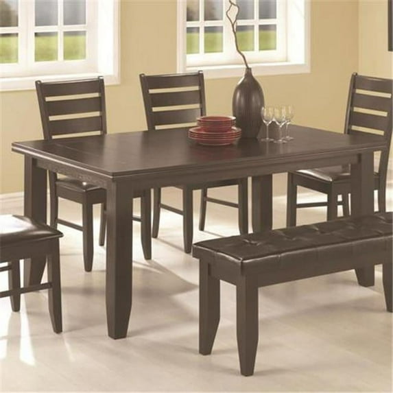 Coaster 102721 Page Contemporary Rectangular Semi-Formal Dining Table in Cappuccino