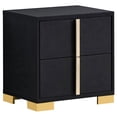 thumbnail image 1 of Marceline 2-drawer Nightstand Black, 1 of 14
