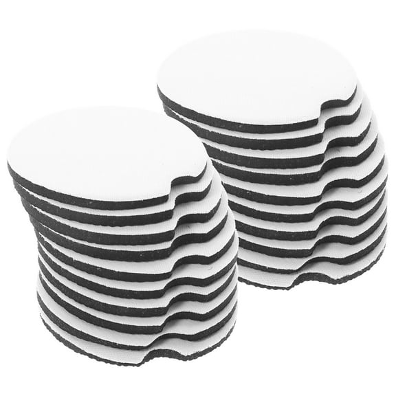 Coaster 20 Pcs Sublimation Coasters Blanks Ceramic Car Crafts Embossed Coffee Book Table Decor White Neoprene