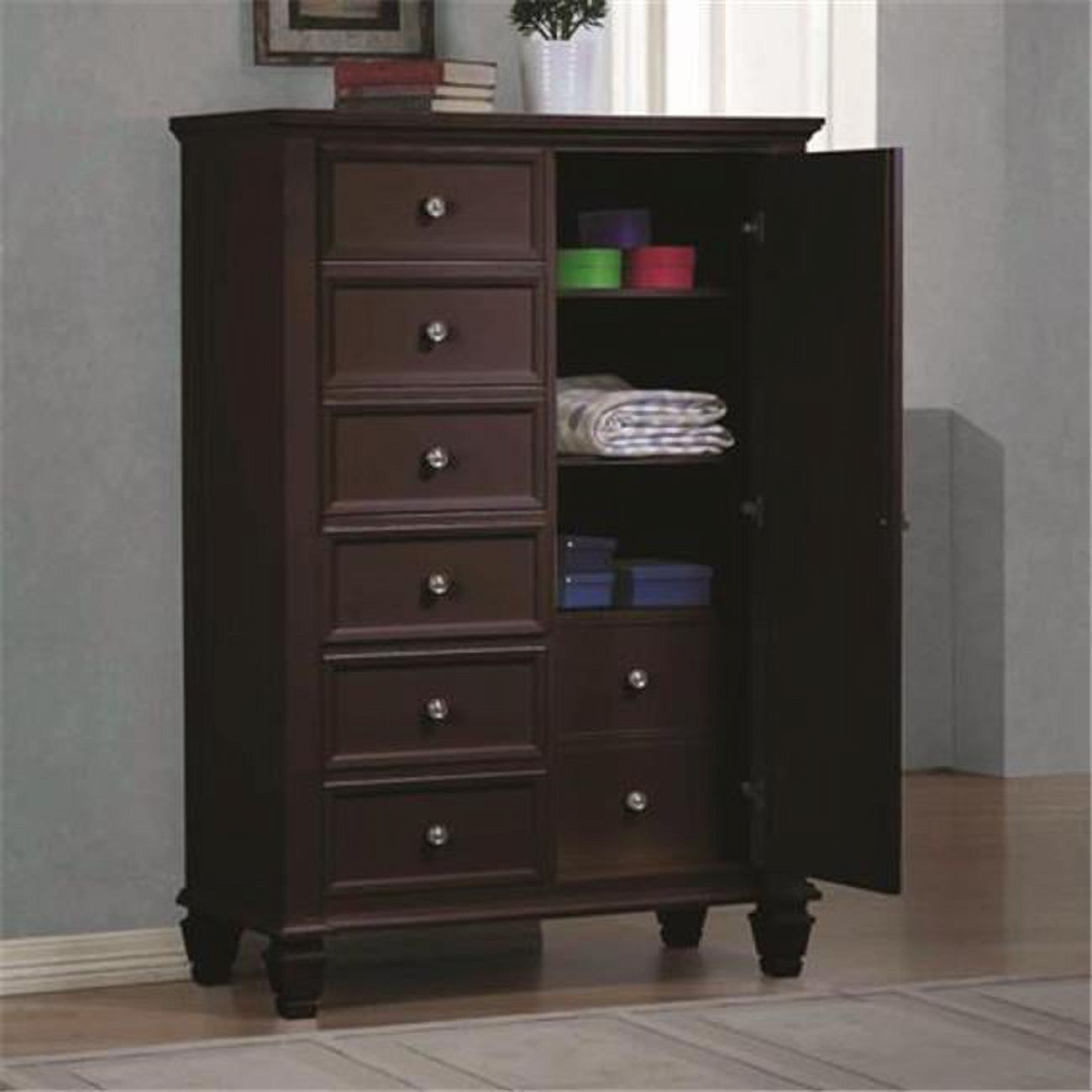Coaster 201998 Sandy Beach Door Dresser with Concealed Storage