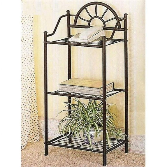 Coaster 2429 Accent Stands Sunburst Three Shelf Telephone Stand