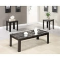 thumbnail image 1 of Rhodes 3-piece Faux-marble Top Occasional Table Set Black, 1 of 5