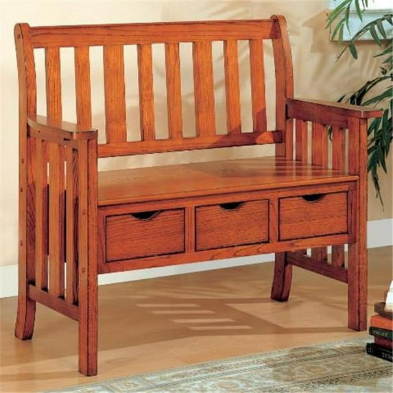 Coaster 300075 Three Drawer Storage Bench