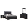thumbnail image 1 of Marceline 4-piece Eastern King Bedroom Set Black, 1 of 16
