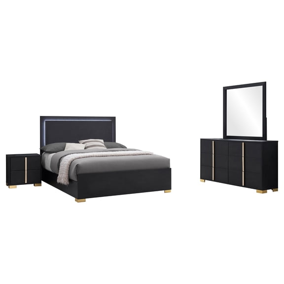 Marceline 4-piece Queen Bedroom Set Black