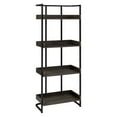 thumbnail image 1 of Ember 4-shelf Bookcase Dark Oak and Sandy Black, 1 of 7