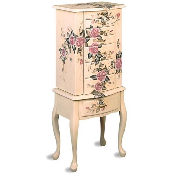 Coaster 4021 Jewelry Armoires Hand Painted Jewelry Armoire