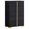 thumbnail image 1 of Marceline 5-drawer Bedroom Chest Black, 1 of 12
