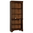 thumbnail image 1 of Hartshill 78-inch 5-shelf Bookcase Burnished Oak, 1 of 8