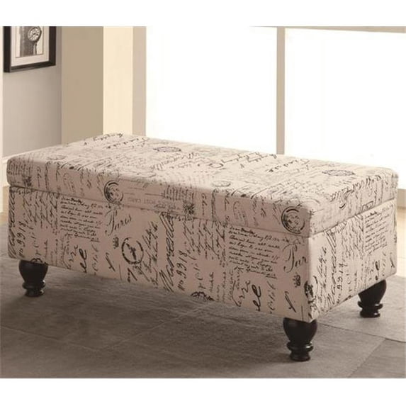 Coaster 500986 French Script Storage Bench