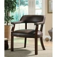 thumbnail image 1 of Coaster 513BRN Traditional Vinyl Office Side Chair with Nailhead Trim, 1 of 1