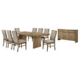 thumbnail image 1 of Adina 10-piece Extension Dining Set Distressed Light Brown, 1 of 18