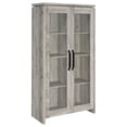 thumbnail image 1 of Alejo 2-door Engineered Wood Tall Cabinet Grey Driftwood, 1 of 10