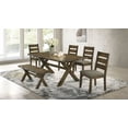 thumbnail image 1 of Coaster Alston 6-Piece Rectangular Dining Table Set, Knotty Nutmeg, 1 of 16