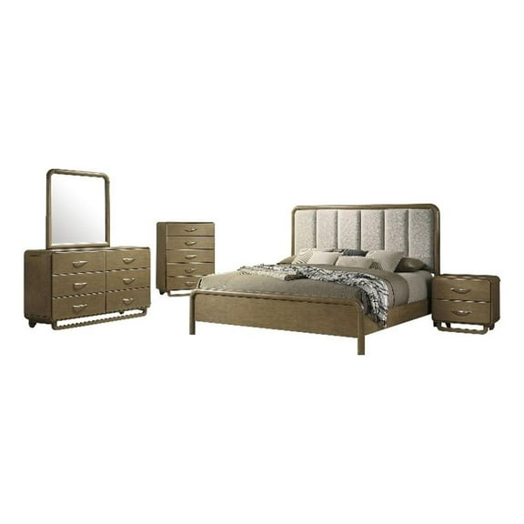 Amsbury 5-piece California King Bedroom Set Nutmeg